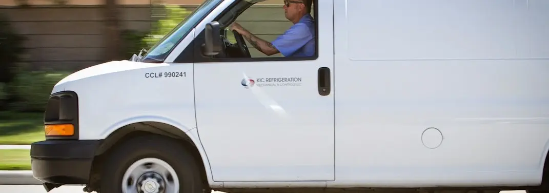 KIC Refrigeration service vehicle serving O'Fallon area